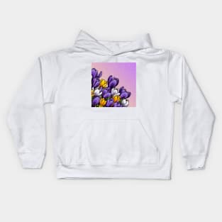 Morning Crocus Kids Hoodie